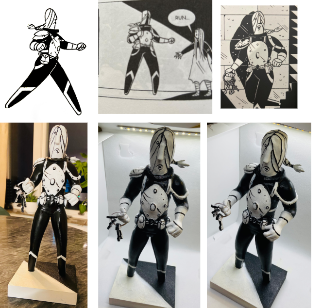 #custom_3d_printing Transform Your komik Drawing into a Unique 3D sculpture Mopoly