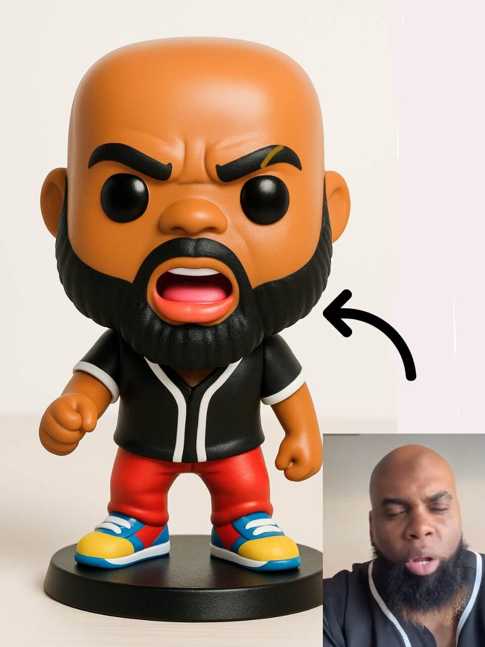 Your Figure in a Personalized Sculpture with a Base - Mopoly