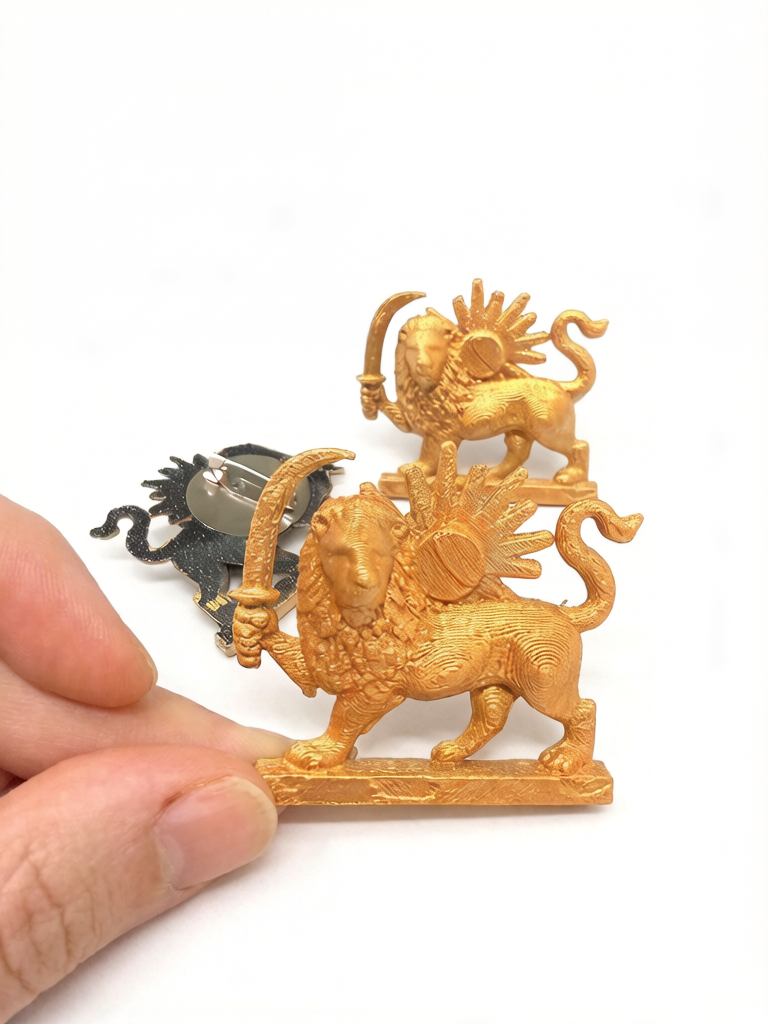 Brooch with Lion and Sun