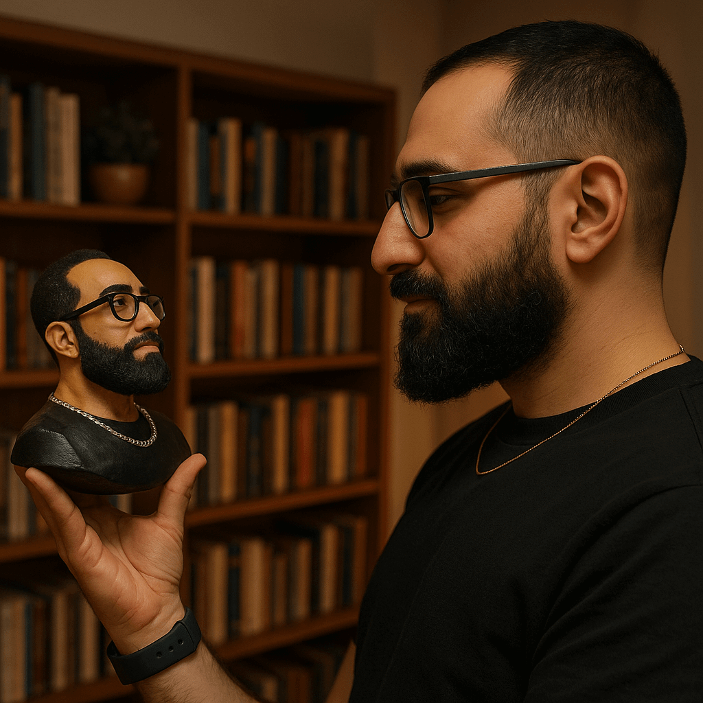 Your Figure in a Personalized Sculpture with a Base - Mopoly